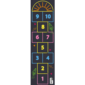 Animovaná hracia podložka – Hra Skákanie cez panáka 50×190 cm