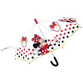Detský dáždnik Minnie Mouse – priehľadný, automatické otváranie, 43,5 cm (Disney)