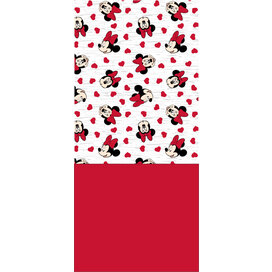 Detský zimný nákrčník Minnie Mouse – srdiečka, zateplený fleece