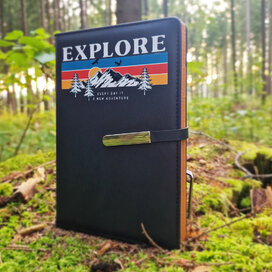 Elegantný zápisník  Explore, čierny 