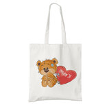 BIO bavlnená taška Milujem Ťa Macko