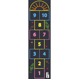 Animovaná hracia podložka – Hra Skákanie cez panáka 50×190 cm