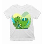 Detské tričko pozorujúci rex 