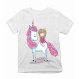 Detské tričko jednorožec a princezná 