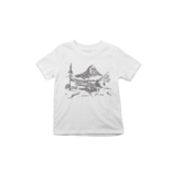 Detské tričko hora v pozadí