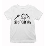 Detské tričko malý dobrodruh na horách 