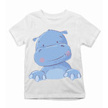 Detské tričko modrý hrošík 