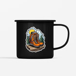  Smaltovaný hrnček Krok za dobrodružstvom, 350ml