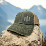  Šiltovka VINTAGE, sila prírody,  olivovo zelená 