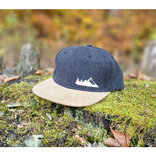 Šiltovka semiš Stromy a hory, semiš čierna