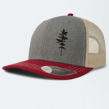 Šiltovka Strom, červeno sivá 