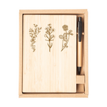 Drevený zápisník 3 divé kvety