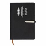 Elegantný zápisník  Sila prírody, čierny 
