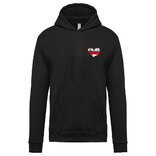 Pánska mikina s kapucňou Turistická značka Srdiečko