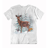  Pánske tričko pozorujúca laň 