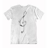  Pánske tričko Husľový kľúč