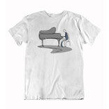Pánske tričko maľovaný klavirista 