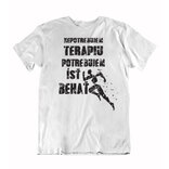 Pánske tričko nepotrebujem terapiu potrebujem beh
