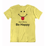 Pánske BIO vtipné tričko be happy