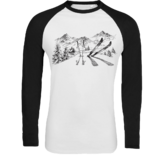 Pánske tričko dlhý rukáv Skialp a hory