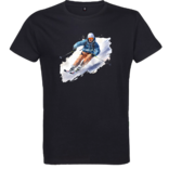  Pánske tričko Lyžiar