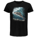  Pánske Bio tričko Loviaca ryba čierne