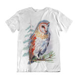 Pánske tričko  pozorujúca sova