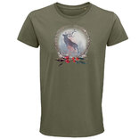 Pánske tričko jeleň v kruhu 