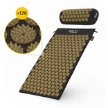 CLASSIC SET Akupresúrna podložka s vankúšikom, čierno-zlatá