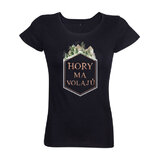 Dámske tričko hory ma volajú rámček čierne