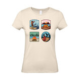 Dámske tričko turistické ikonky 