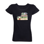 Dámske tričko Čas na knihu čierne