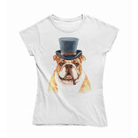 Dámske tričko buldog zábavné 