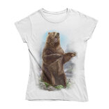 Dámske tričko medveď vo vode