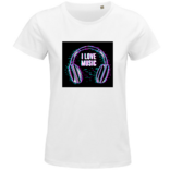Dámske tričko I love music