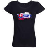  Dámske tričko Kriváň a vlajka