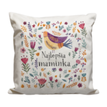  Vankúš Najlepšia maminka vtáčik a kvietky