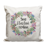 Vankúš Sme šťastná rodina