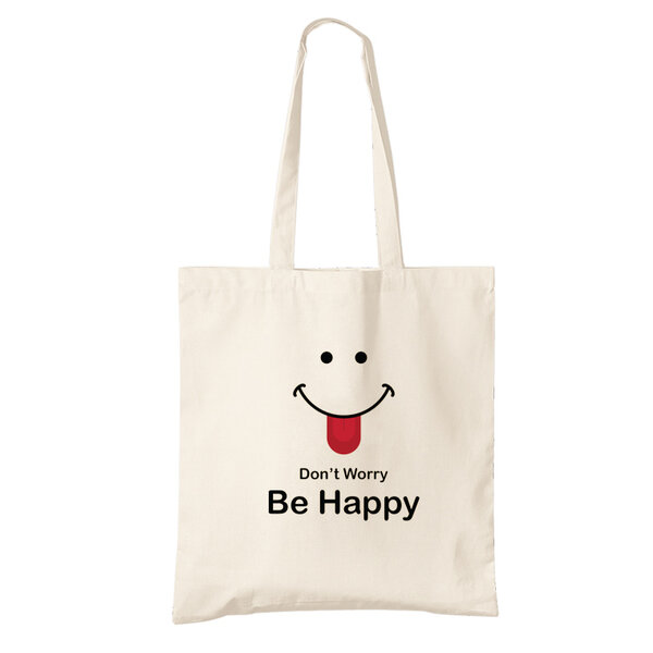 Bio bavlnená taška be happy - bio-bavlnena-taska-be-happy