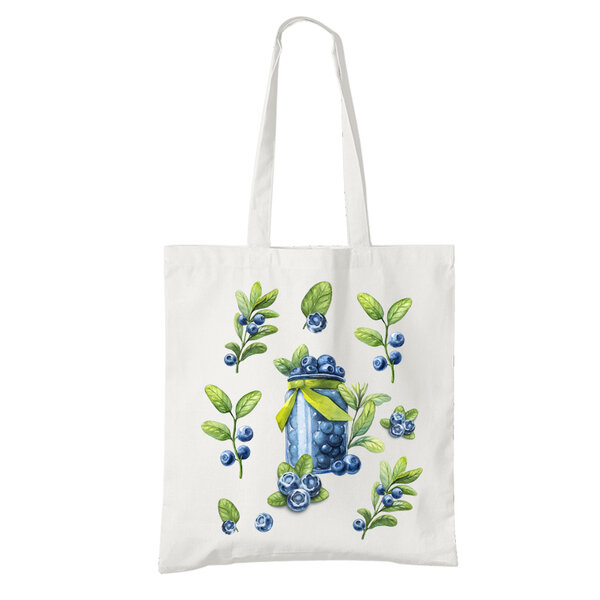 Bio bavlnená taška čučoriedkový pohár - Bio_bavlnena_Taska