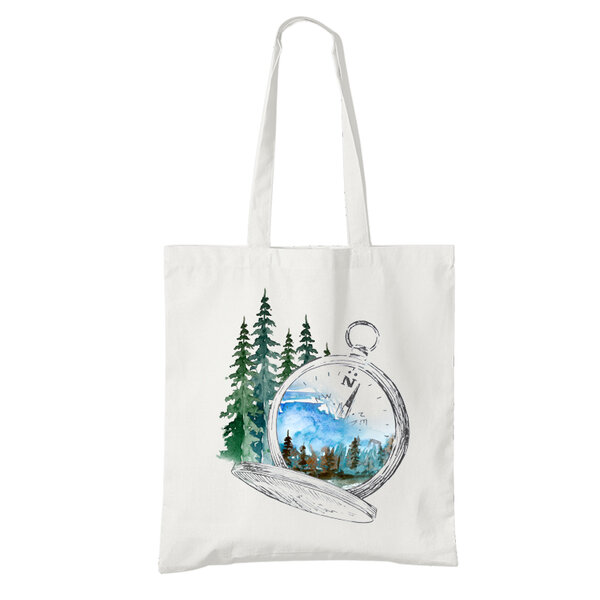 Bio bavlnená taška kompas - bavlnena-taska-kompas