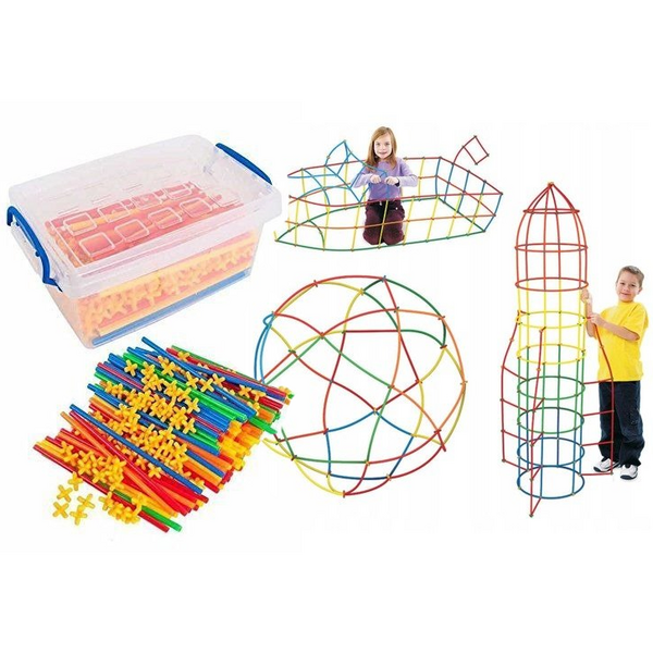 Konštrukčné slamky – edukačná stavebnica 300 dielov - 531c2a94-ba7a-45b3-a9a4-1c725742177f