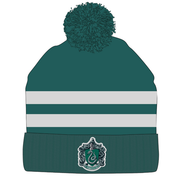 Detská zimná čiapka harry potter – slytherin, zelená veľkosť 56 - hp_cap_slytherin