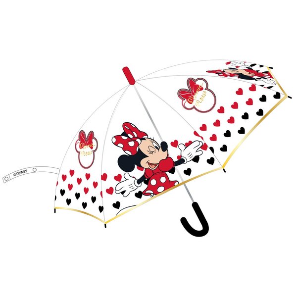Detský dáždnik minnie mouse – priehľadný, automatické otváranie, 43,5 cm (disney) - 70329_1