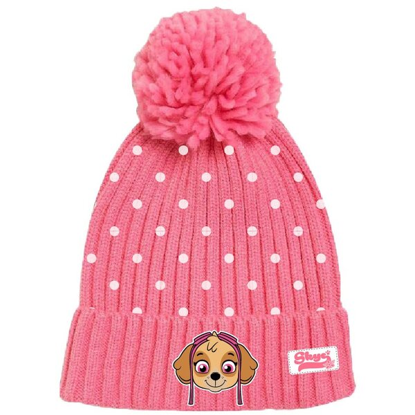 Zimná čiapka paw patrol skye, dievčenská, ružová, veľkosť 54 - 70135_1