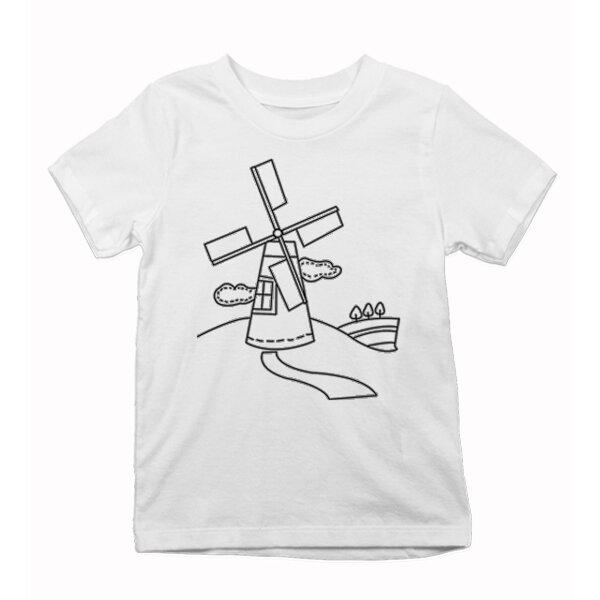 Detské tričko maľovaný mlyn - detske-tricko-mlyn