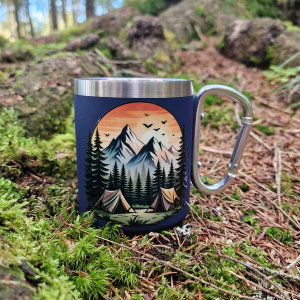 Hrnček s karabínou - kemping - hrncek-kemping