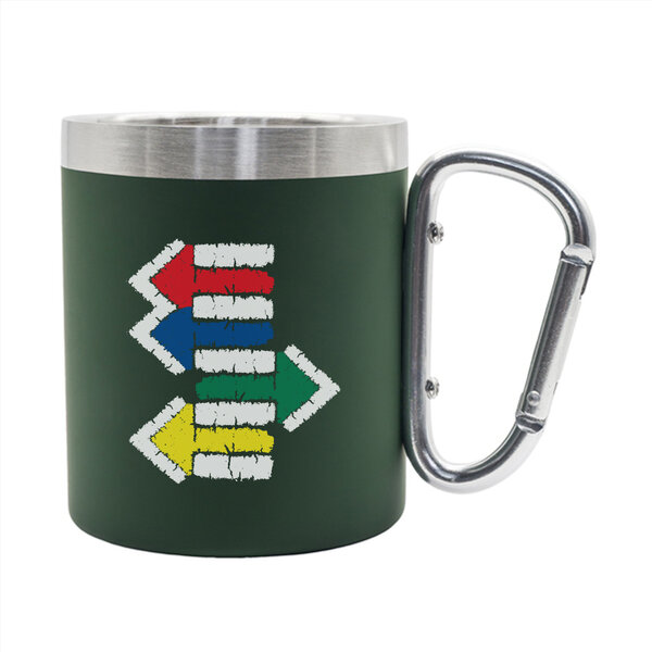 Hrnček s karabínou – ten správny smer - hrncek-zeleny