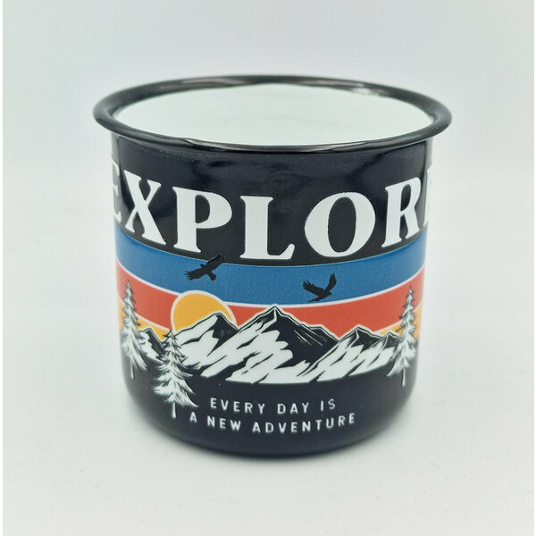 Smaltovaný hrnček  explore, 350ml - explore 2