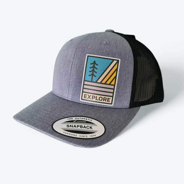 Šiltovka retro explore, sivý melír - siltovka-explore